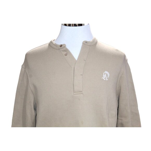 KITH Pique Essex Henley Popover Beige Canvas 2022 MINT Size Medium - Picture 2 of 9